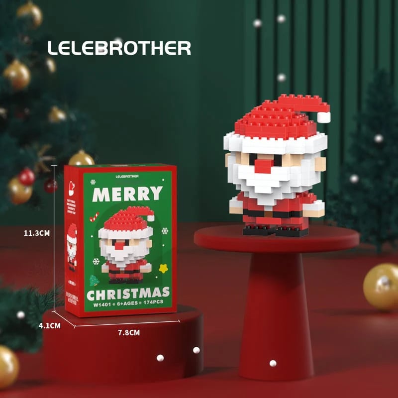 🎁Christmas Day Limited Time 49% OFF-🎄Santa Claus Design Building Blocks Toy