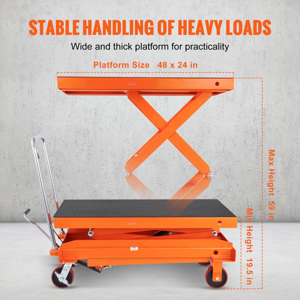 🎁Hydraulic Lift Table Cart