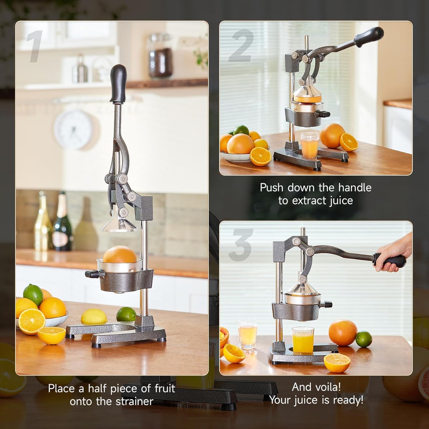 HEAVY-DUTY MANUAL JUICE PRESS