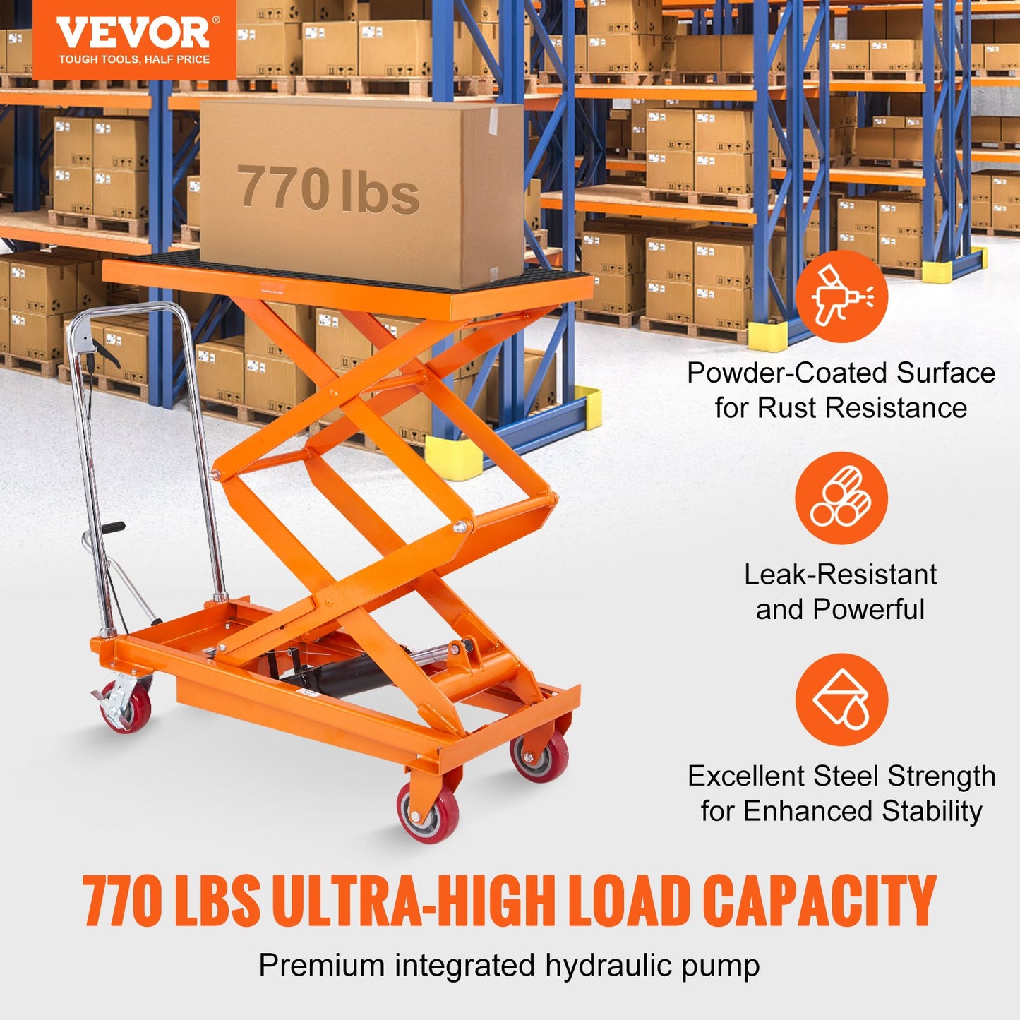 🎁Hydraulic Lift Table Cart