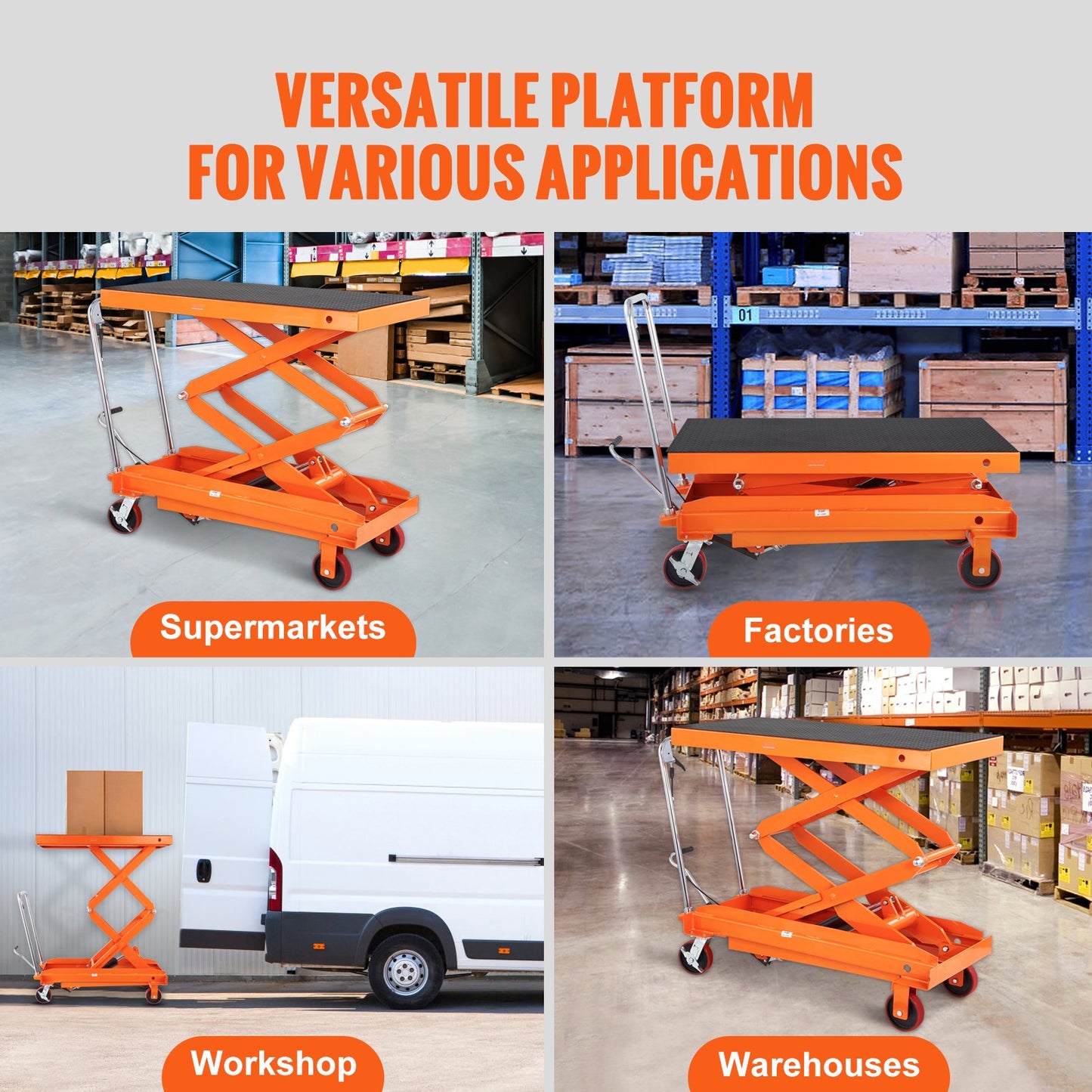 🎁Hydraulic Lift Table Cart