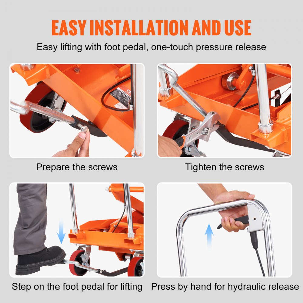 🎁Hydraulic Lift Table Cart
