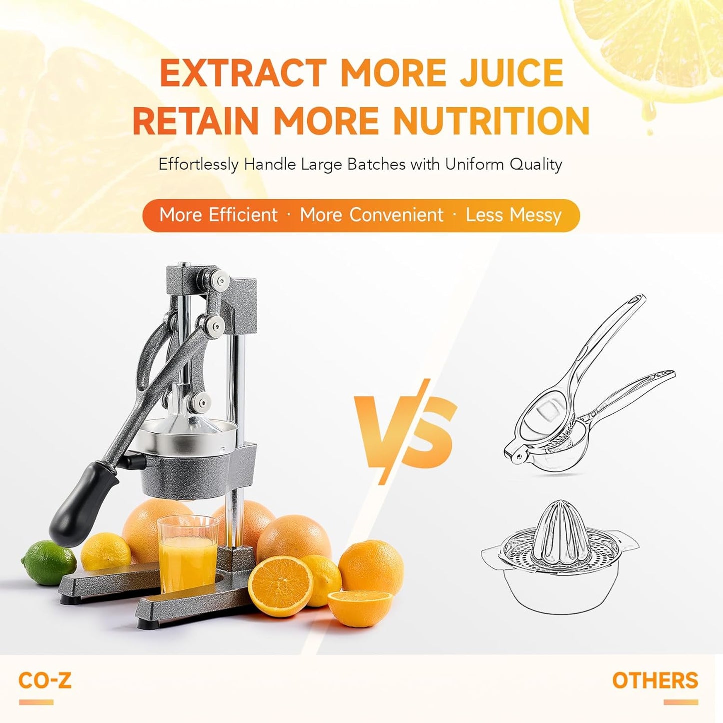 HEAVY-DUTY MANUAL JUICE PRESS