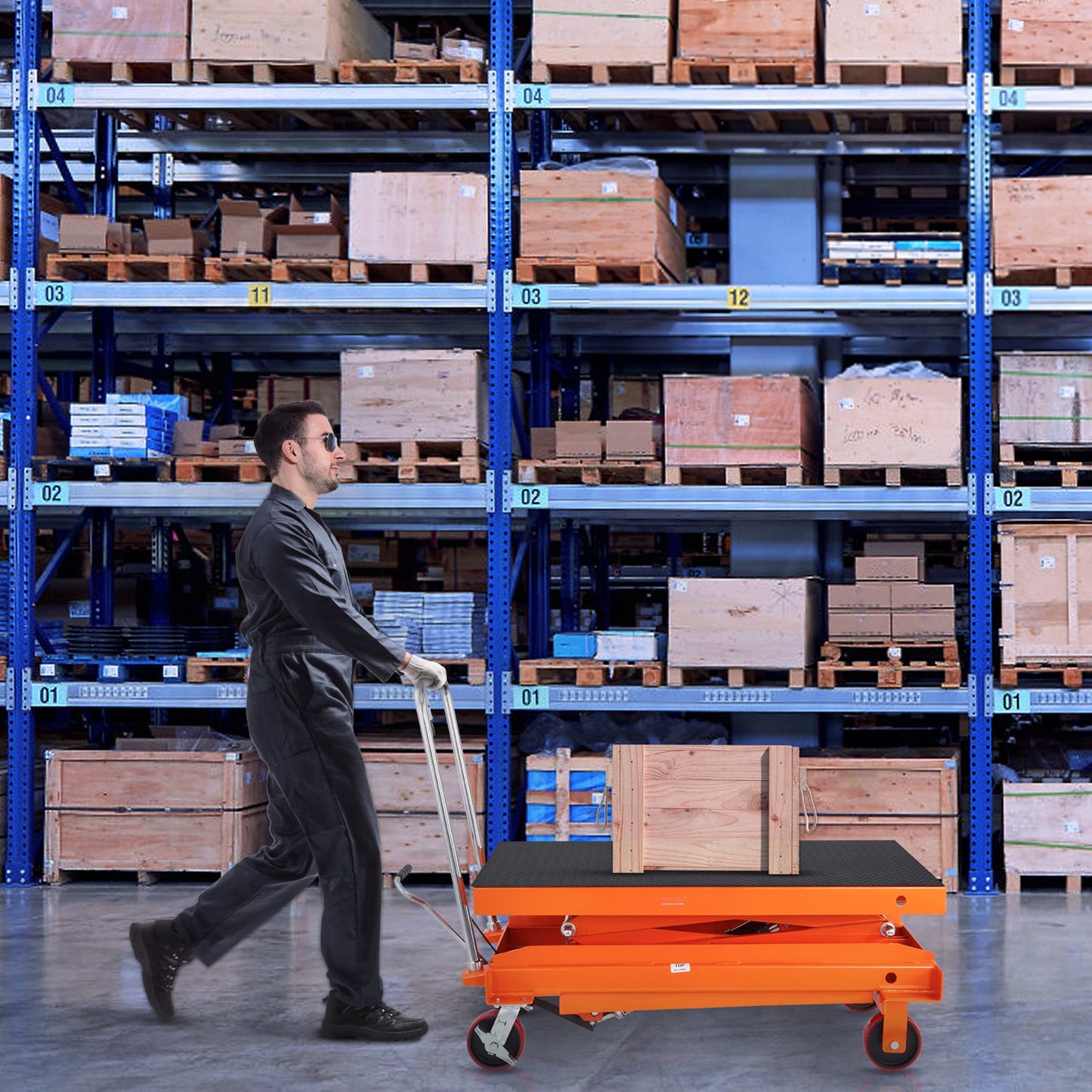🎁Hydraulic Lift Table Cart
