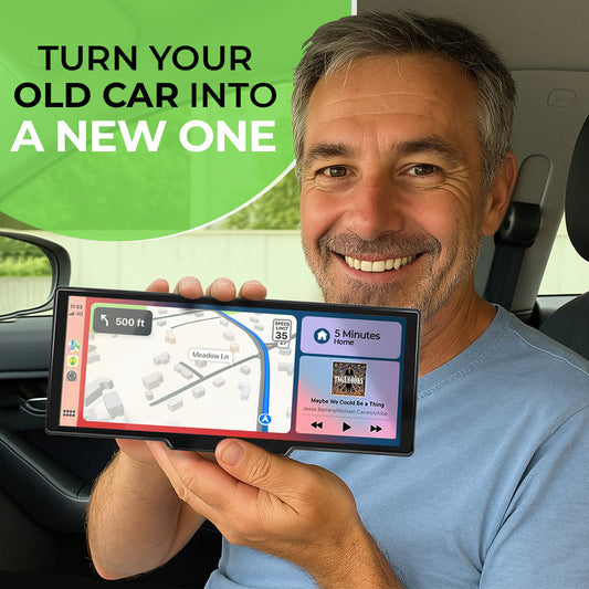 10-Inch Wireless Apple CarPlay & Android Auto Touchscreen Car Display